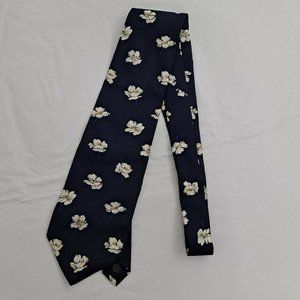 Necktie Men's Tie Izod Casual 100% Italian Silk 3.75 Inch Blue Floral